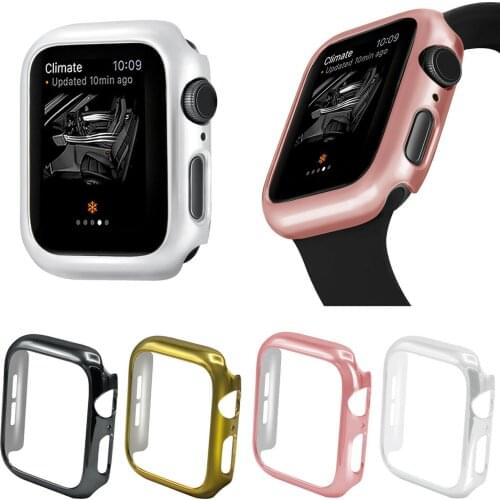 Bumper Protective Case for Apple Watch Series 5 Cover 40mm 44mm Plating Shell For Apple iWatch Series 4 5