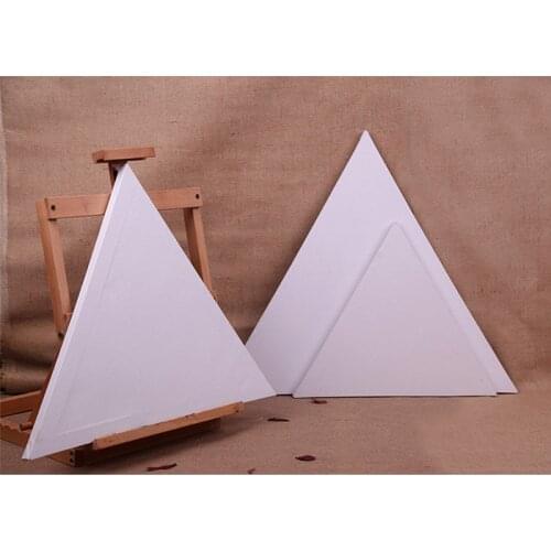 10 Pieces Triangle Cotton Wood Frame for Canvas Oil Painting Artist Painting Canvas Blank Cotton Canvas Panels Wholesale