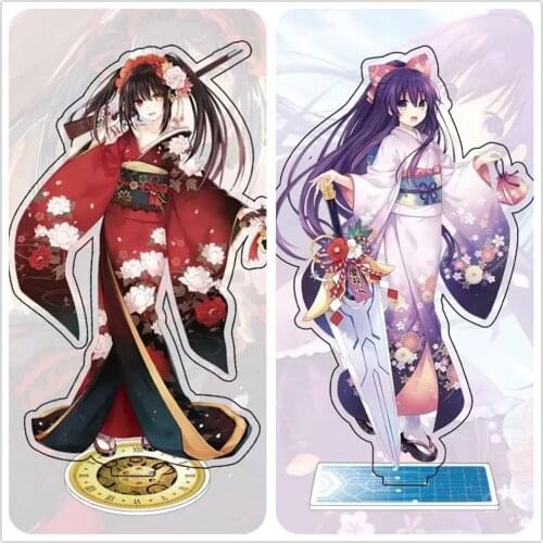 Anime DATE A LIVE Tokisaki Kurumi Yoshino Acrylic Stand Figure Desktop Decoration Collection Model Toy Doll Gifts Cosplay