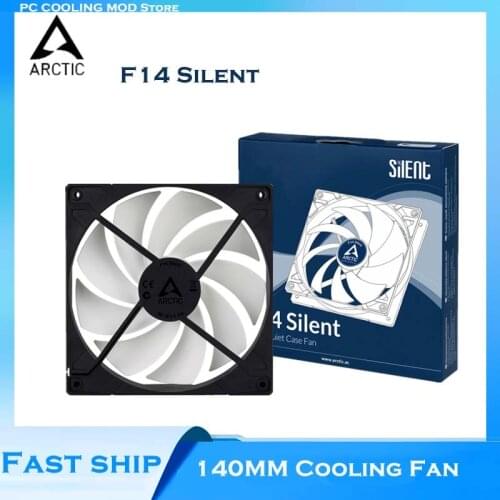 ARCTIC F14 Silent 14cm PC Case Fan 3pin Socket 800 RPM Cooling Fan 140MM CPU Radiator Cooler Two-way instal FDB Liquid Bearing