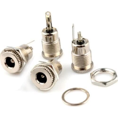 Free shipping 5PCS power outlet DC-099 5.5 * 2.5 Waterproof cap High current all-metal charging socket female seat