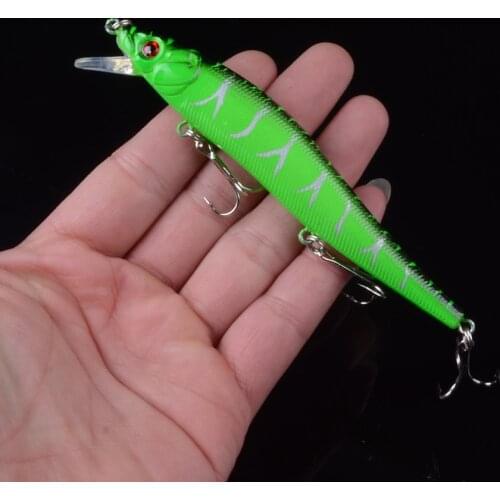 1pcs Classic Minnow Fishing Lure Hard Artificial Bait Bionic 3D Eyes 11.5cm 14g Fishing Wobblers Crankbait Plastic Fish Tackle