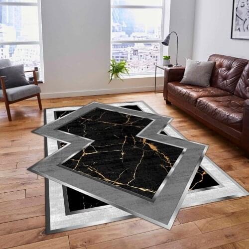 Decorative Carpet Non-Slip Base Rug Fabric Kitchen Livingroom Accessory Modern Original bedroom decor living room home