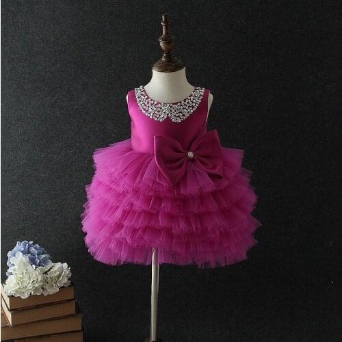 Childrens dresses baby girl princess dresses big bow gauze dresses girl dresses full moon dresses party dresses girl clothes