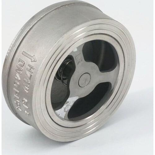 DN40 1-1/2" 304 Stainless Steel Wafer Check Valve Non-return One Way Valve Temperature -196 C to 540 C