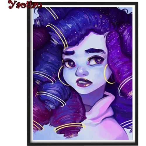 Pretty Girl New 5D Diamond Painting African Woman Art Full Square Round 3D Embroidery Diamond Mosaic Cross Stitch Home Decor