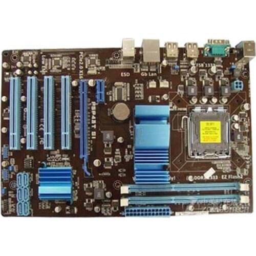 For Asus P5P43T SI Desktop Motherboard P43 Socket LGA 775 Q8200 Q8300 DDR3 16G ATX UEFI BIOS Original Used Mainboard On Sale