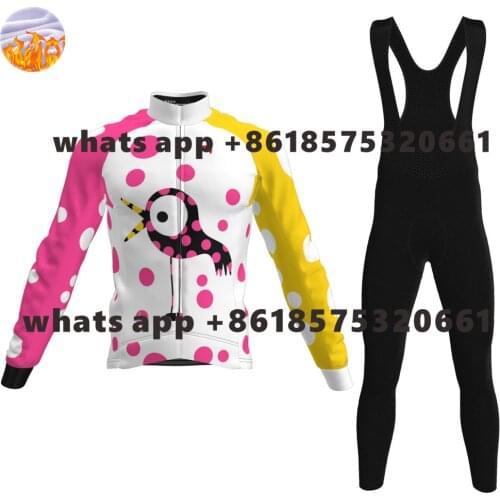 Slopline Winter Thermal Fleece Long Sleeve Cycling Jersey Set Men Outdoor Riding Bike Mtb Keep Warm Clothes Ropa Ciclismo Hombre