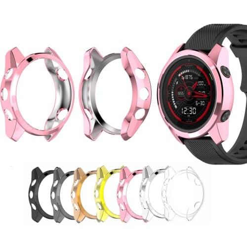 TPU Soft Shell Edge Frame Glass Screen Protector Case For Garmin Forerunner 745 FR745 Sport Smart watch Protective Bumper Cover
