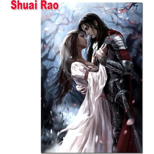 Full Square/Round Cartoon Love Diamond painting Embroidery Kit portrait mosaic cross stitch canvas painting wall art Home Gift