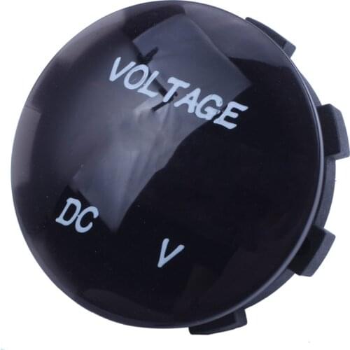 New 5V-25V DC Voltmeter LED Digital Display Panel Mounted Round Waterproof Car Motorcycle Car