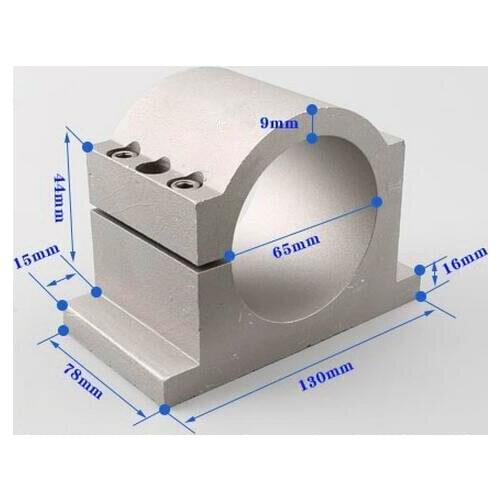 NEW Cast aluminium 65mm spindle fixture mount for 800w spindle motor