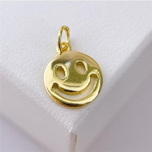 1PCS real 18K Gold plated jewelry accessories charms pendants DIY bracelet necklace making jewelry findings