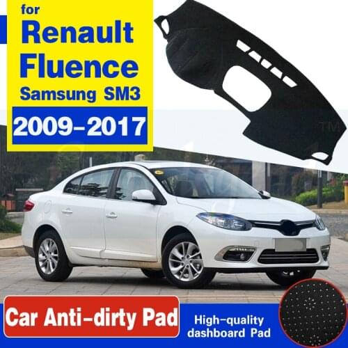 For Renault Fluence 2009~2017 Samsung SM3 Anti-Slip Mat Dashboard Cover Pad Sunshade Dashmat Car Accessories 2012 2014 2015 2016