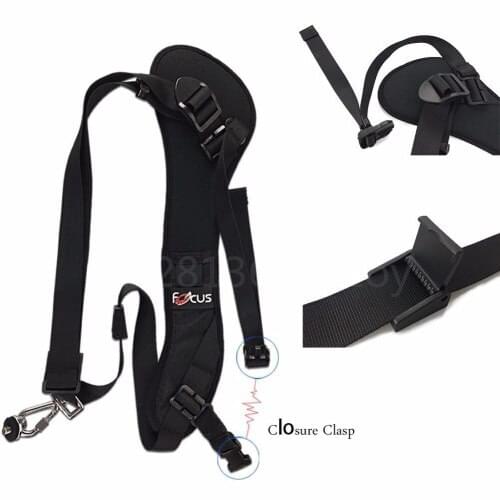 Focus F-1 Double Shoulder Harness Soft Pad Decompression Foam Shoulder Strap Neck Belt for Canon Sony DSLR lCamera