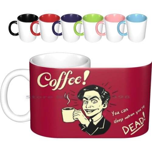 Time Gremlin Will Sleep When He’s Dead Ceramic Mugs Coffee Cups Milk Tea Mug Tua The Umbrella Academy Number Five 00 05 Five