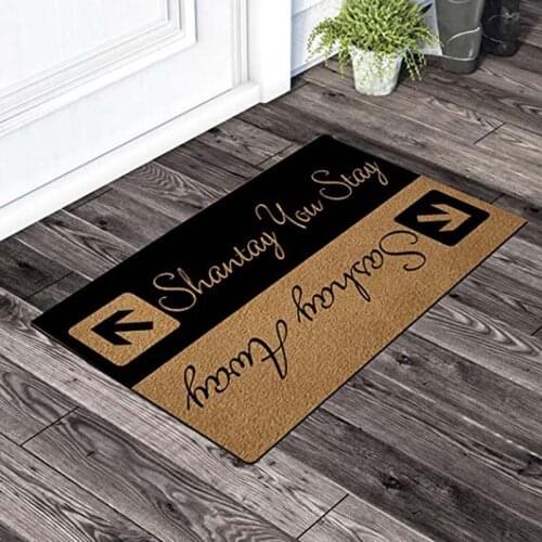 Funny Welcome Doormat Entrance Way Indoor Doormat Sashay Away Shantay You Stay Personalized Monogram Kitchen Rugs and Mats with