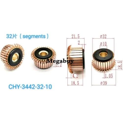 10*32*21.5mm 32p Copper Bars Alternator Electric Motor Commutator Copper Commutator Armature Commutator