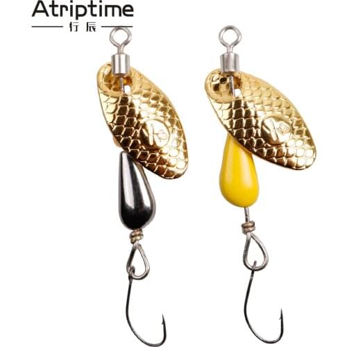 2Pcs 5.5cm/2.8g Spinner Spoon Metal Bait Fishing Lure Sequins Crankbait Spoon Baits for Bass Trout Perch Pike Rotating Fishing