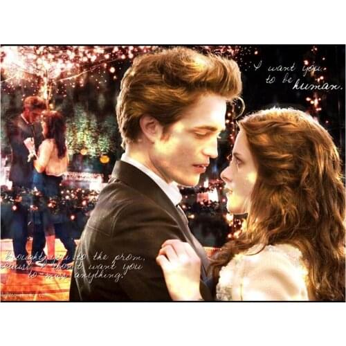 20215D DIY Full Square/Round Diamond Painting Movie Poster Twilight Cross Stitch Diamond Embroidery Art Kit Home Decoration Gift