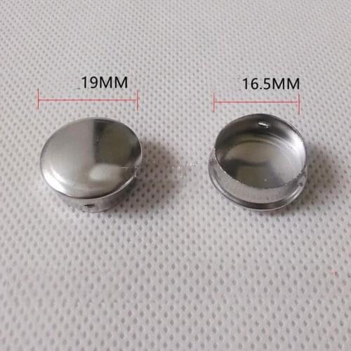304 Stainless Steel Tube Fast Sealing Cover 19mm Round Pipe Plug Cap Pipe Fittings