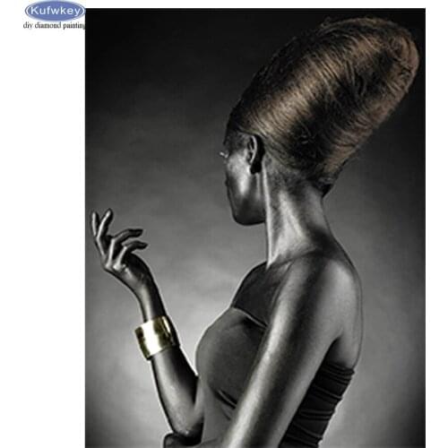 5D Diamond Painting Diamond Mosaic African Woman Full Drill Square Round Diamond Embroidery full display Rhinestones Pictures