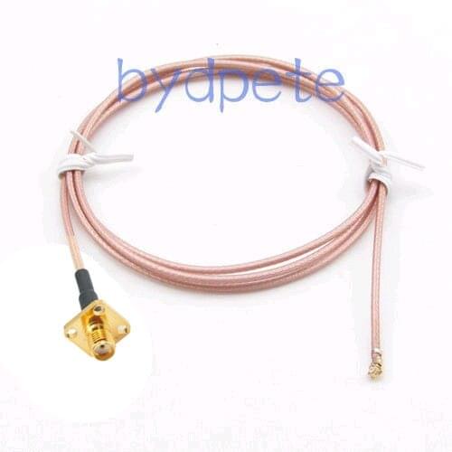 6in IPX IPEX I-PEX U.FL to SMA female 4 hole chassis panel RF RG178 pigtail jumper cable for WIFI Card wireless router 15cm