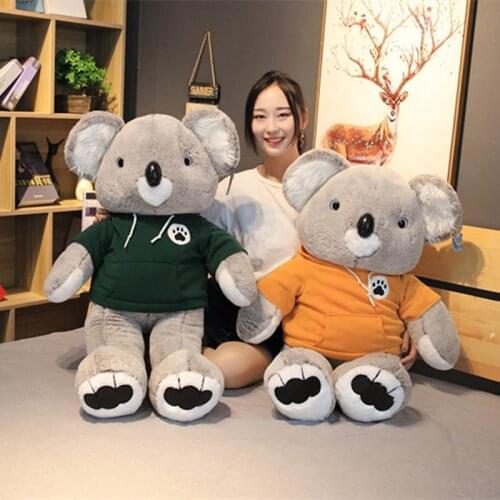 70cm Giant Stuffed Koala Sweatshirt Kola Plush Toy Pillow Creative Rag Doll Gift for Kid