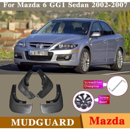 Car Products Car Accessories Fender Mudguards Splash Guards Fender Mudflaps For Mazda 6 GG Saloon Sedan 2002-2007