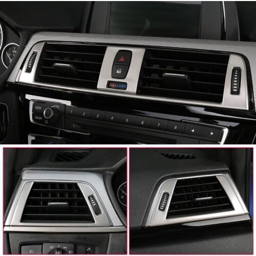Car Styling Car AC Air Conditioner Vent Outlet Decoration interior Cover Sitcker For BMW F30 3 Series 2013-2018 Auto Accessories