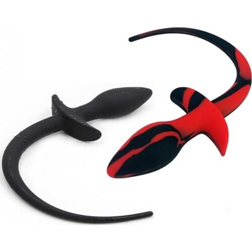 BDSM Silicone Dog Tail Anal Plug Sex Game G-spot Tail Butt Plug Prostate Massage Anal Dilator Roleplay Anal Sex Toys For Couple