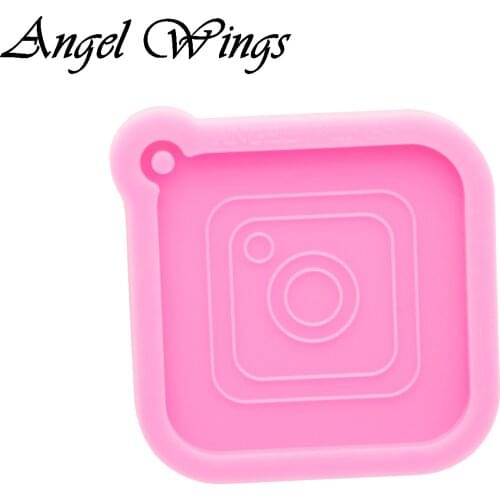 Shiny Resin Sign Mould, Silicone Molds For Keychain , Clay Molds , DIY Resin Epoxy Mold , Not sticky DY0820