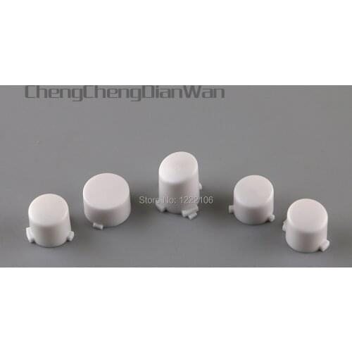 ChengChengDianWan White Plastic ABXY +Guide Buttons Replace Key Wireless Controller Shell For Xbox One Controller 30sets