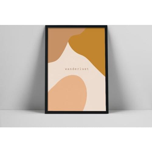 Quote Art Print | Minimal Warm Tone Wall Art | Traveler Quote Poster | Printable Typographic Art | Boho Wall ine Iara