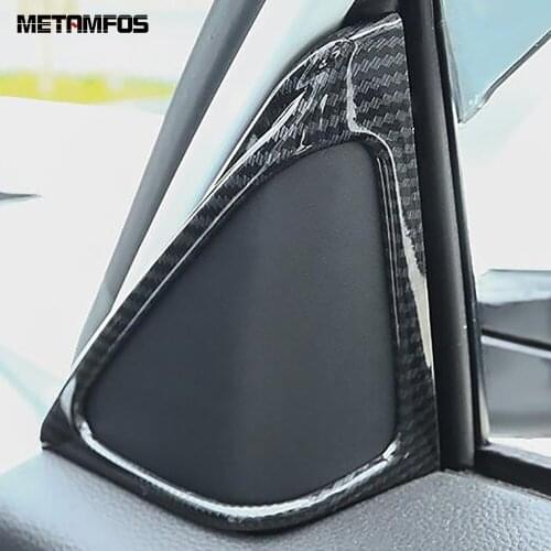 For Honda Accord 2018 2019 2020 Carbon Fiber Window A Pillar Decoration Cover Molding Trim Interior Accessories Car Styling