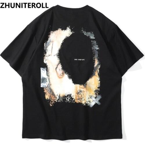 2021 Fashion Harajuku T Shirts Men Gothic Letter Print Short Sleeve T-Shirt Streetwear Hip Hop Black Summer Tops Tee Clothing