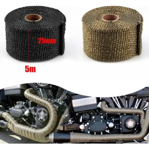 MANIFOLD HEAT EXHAUST THERMAL WRAP TAPE & STAINLESS TIES 25MM X5M For V*W GOLF G*TI MK3 VR6 2.8 V6 94