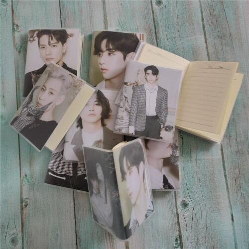 Kpop Got7 Mini notebook Album Dye cover Notepad Diary DIY For wirte high quality HD photo print wholesale