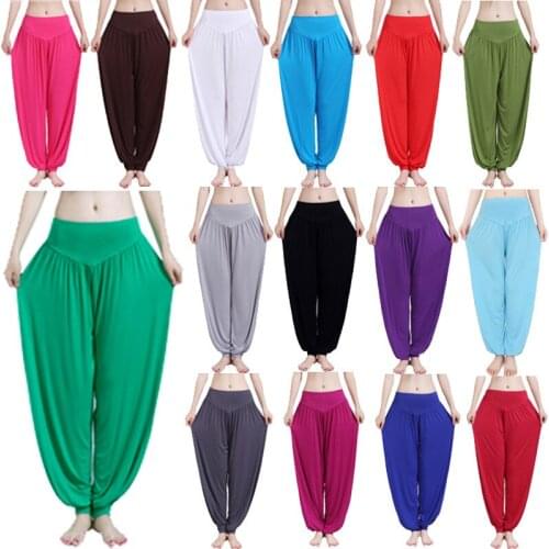 2016 new authentic modal yoga pants closed bloomers dance pants sportswear women
