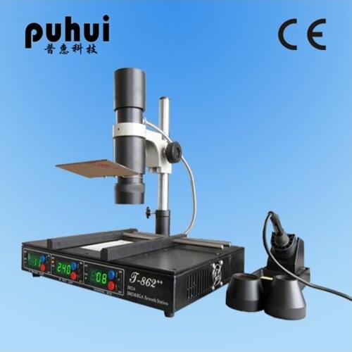 New Arrival PuHui T862++ INFRARED REWORK BGA STATION IRDA WELDER T862++ BGA MACHINE