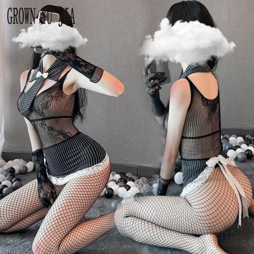 Sexy Skirt for Sex Lingerie Erotic Office Secretary Outfit Role Play Porno Cosplay Costume Mesh Dress Teacher Uniform Pantyhose