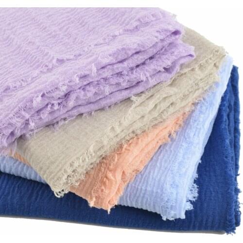 One pc sale Women Crinkle Plain Wrinkle Wrap,cotton muslim hijab sjaal,soft foulard Viscose Maxi scarves,solid hair head scarf