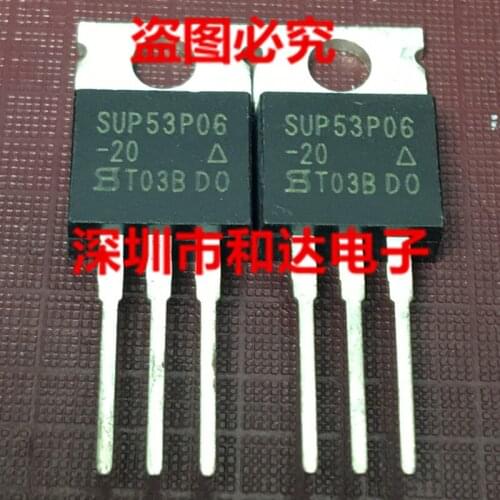 SUP53P06-20 TO-220 60V 53A