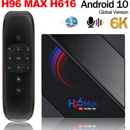 H96 MAX H616 Smart TV Box 6K HDR 2.4G/5G WIFI H96MAX Android 10.0 TVBOX 4GB 32GB 64GB Set top box 2020 hot sale VS X96Q