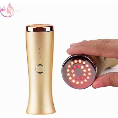 Hot sale Heating Red Light Anti-aging Beauty Device Portable Mini Facial Skin Tightening Rejuvenation Wrinkle Remover Face Care
