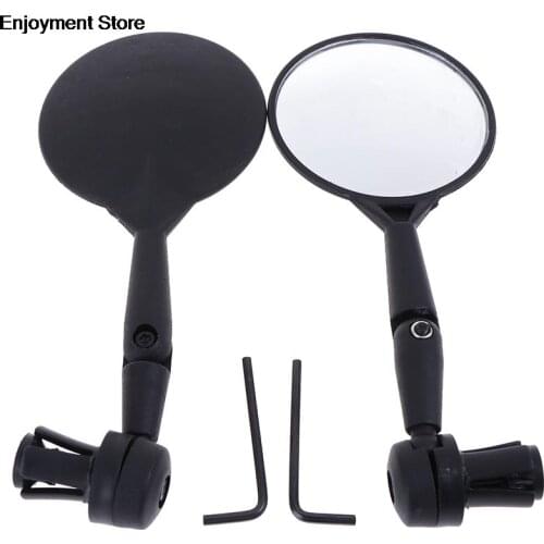 Bicycle Mirror Bicycle Accessories Handlebar Rearview Mirror Wide-angle Convex Mirror Cycling Silicone Handle