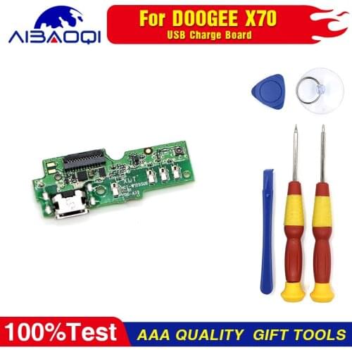 Usb Plug Charge Board for Doogee X70 Flex Cables Charging Module Phone Mini USB Port Perfect Replacement Parts Free Tools