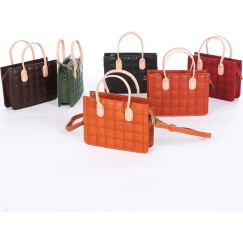 Retro Head Layer Cowhide Handmade Leather Women Bag Brand Shoulder Bags New Luxury Handbag Classic Fashion Handbags