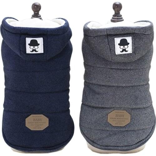 Winter Dog Clothes Thick Warm Clothes For Small Dogs Hooded Puppy Pet Dog Coat Jacket Classic Chihuahua Yorkie Clothing Outfits
