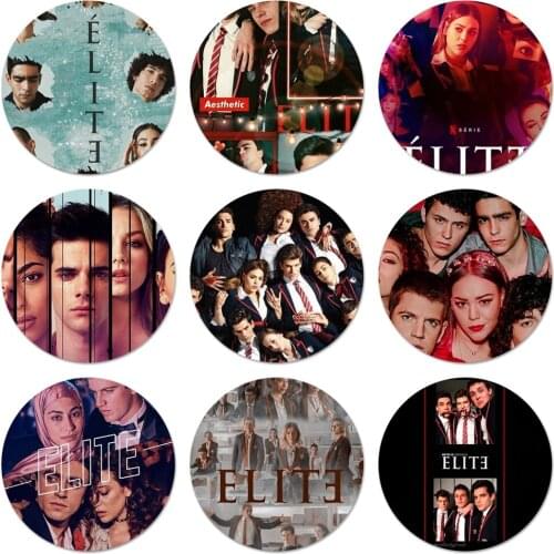 58mm Spanish TV series Elite Badge Brooch Pin Accessories For Clothes Backpack Decoration gift